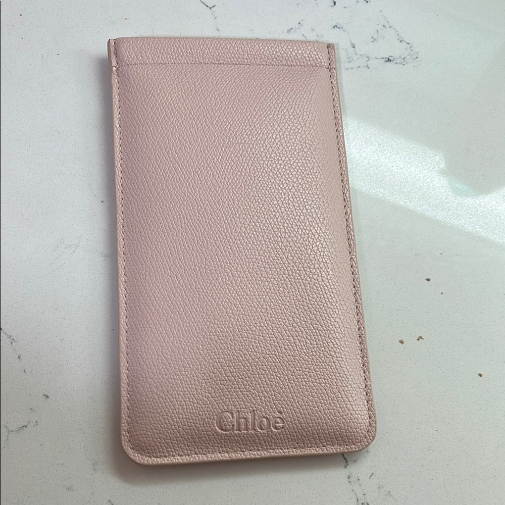 Chloe soft leather glasses case